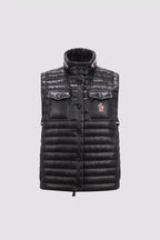 Gumiane Down Vest – crafted from micro ripstop Nylon lining Down-filled Pull-out hood with micro ripstop – LUX VERSE Luxury Designer Fashion Outlet