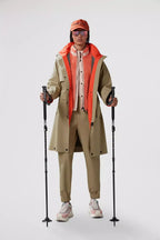 Seigne Shell Jacket – the style is transformable - the coat's length can be shortened through snap button – LUX VERSE Luxury Designer Fashion Outlet