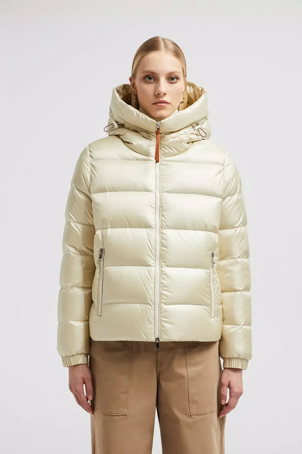 Biron Short Down Jacket – the short puffer is enhanced with a hood for added protection – LUX VERSE Luxury Designer Fashion Outlet