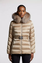 Cupidone Short Down Jacket – crafted from nylon satin, the hooded puffer jacket is finished with a cozy – LUX VERSE Luxury Designer Fashion Outlet
