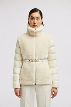Oiron Short Down Jacket – the down jacket is completed by a fitted waist with a detachable logo belt, adding – LUX VERSE Luxury Designer Fashion Outlet
