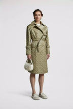 Samare Padded Trench Coat – the loose fit coat comes in a timeless double-breasted and belted silhouette – LUX VERSE Luxury Designer Fashion Outlet