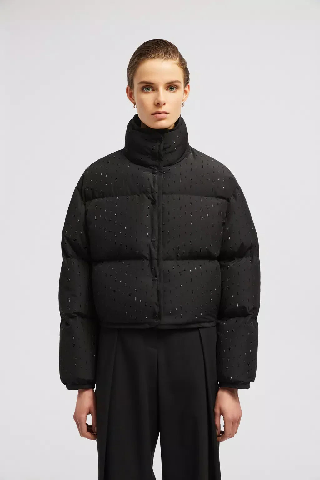 Citrine Short Down Jacket – crafted from a plush cashmere and wool blend, the short jacket features a fully – LUX VERSE Luxury Designer Fashion Outlet