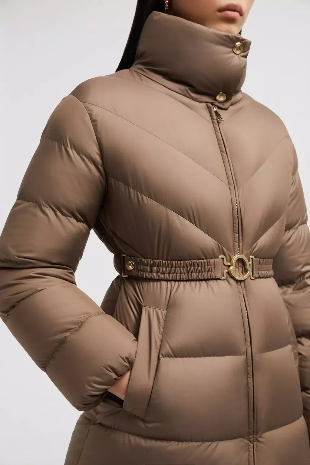Brou Long Down Jacket – the long puffer is crafted from ultra-lightweight polyester with a supremely soft – LUX VERSE Luxury Designer Fashion Outlet