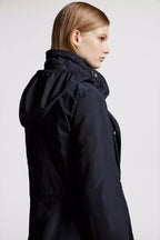 Kourou Parka – crafted from technical twill Technical twill lining High collar with drawstring – LUX VERSE Luxury Designer Fashion Outlet