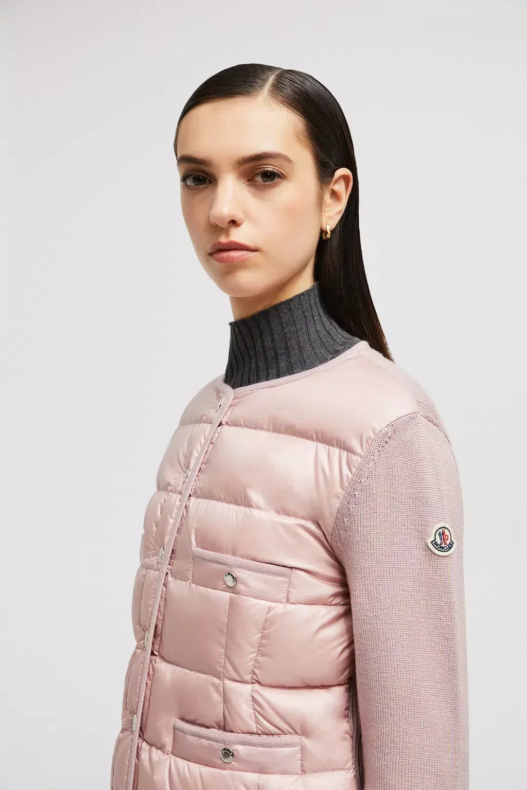 Padded Wool Cardigan – an adjustable hood and zipped pockets enhance practicality – LUX VERSE Luxury Designer Fashion Outlet