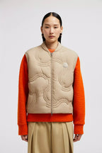 Druzy Down Vest – the puffer vest is crafted from nylon with a soft finish and paired with lightweight – LUX VERSE Luxury Designer Fashion Outlet