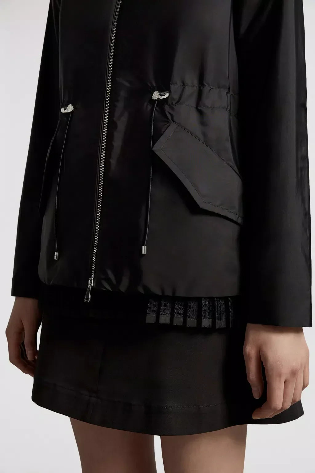 Baaba Parka – discreetly peeking from under the hemline, a lace trim adds an unexpected romantic – LUX VERSE Luxury Designer Fashion Outlet