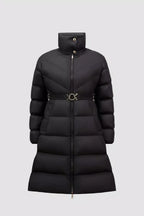 Brou Long Down Jacket – enhancing the coat with a fit-and-flare shape, the waist features an adjustable – LUX VERSE Luxury Designer Fashion Outlet