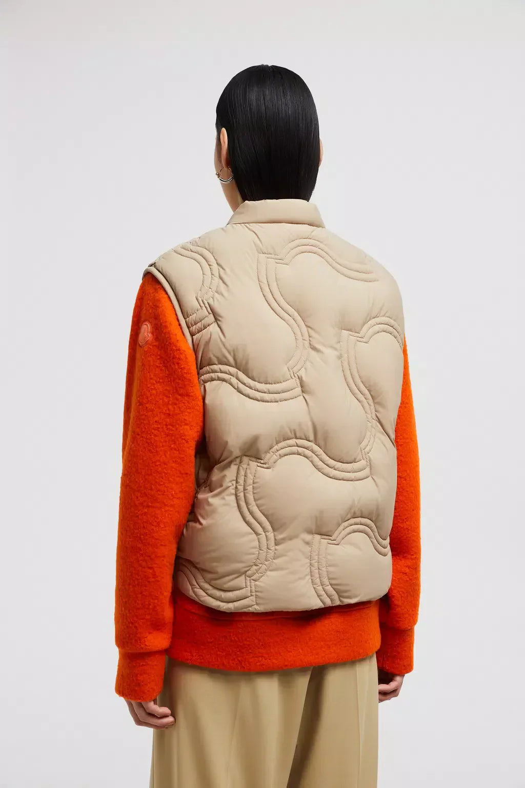 Druzy Down Vest – adding a sporty touch, a bomber collar and zipper closure complete the warmer – LUX VERSE Luxury Designer Fashion Outlet