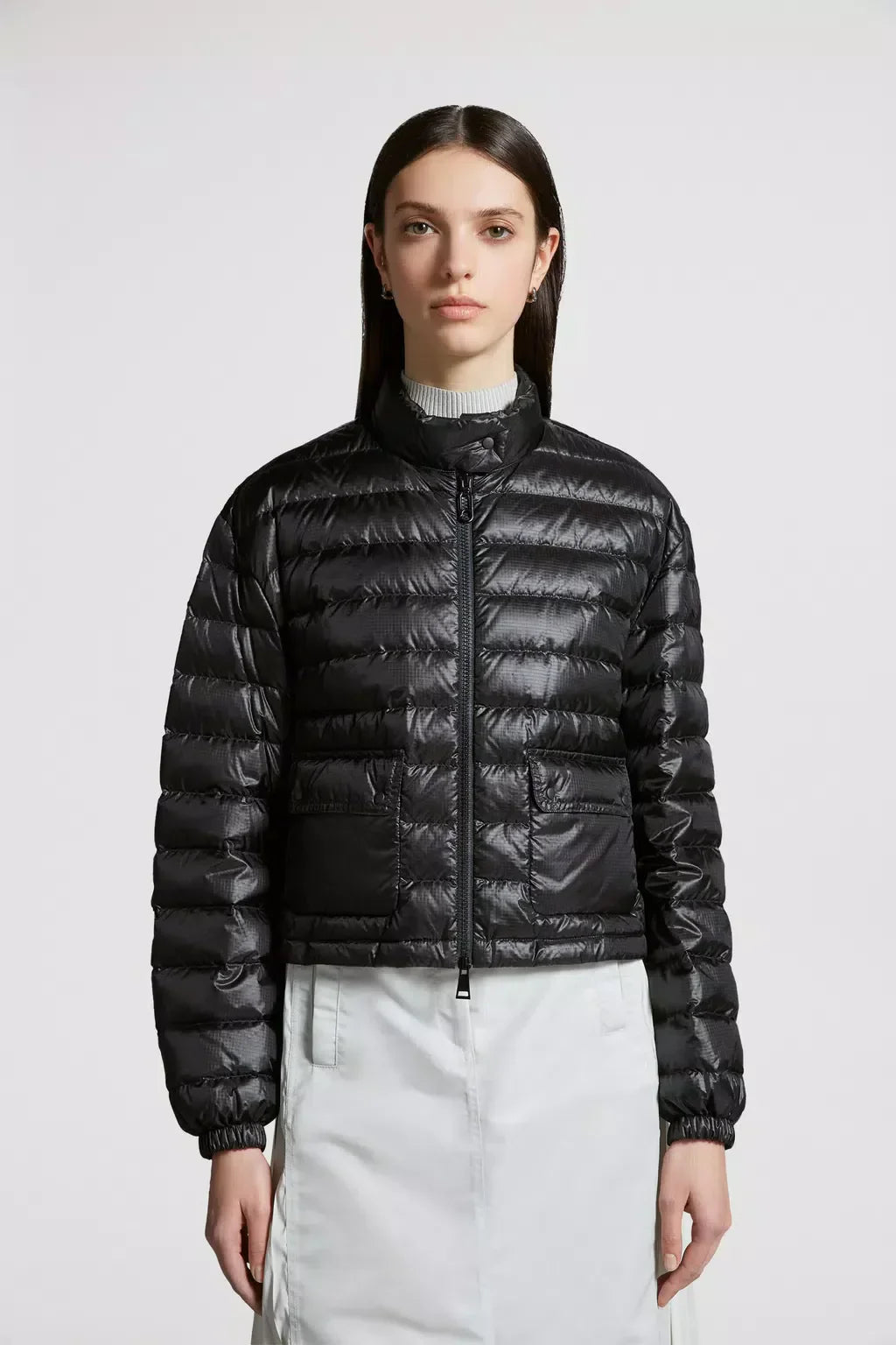 Morelans Short Down Jacket – crafted from ripstop nylon Longue saison lining Down-filled Collar with snap button – LUX VERSE Luxury Designer Fashion Outlet