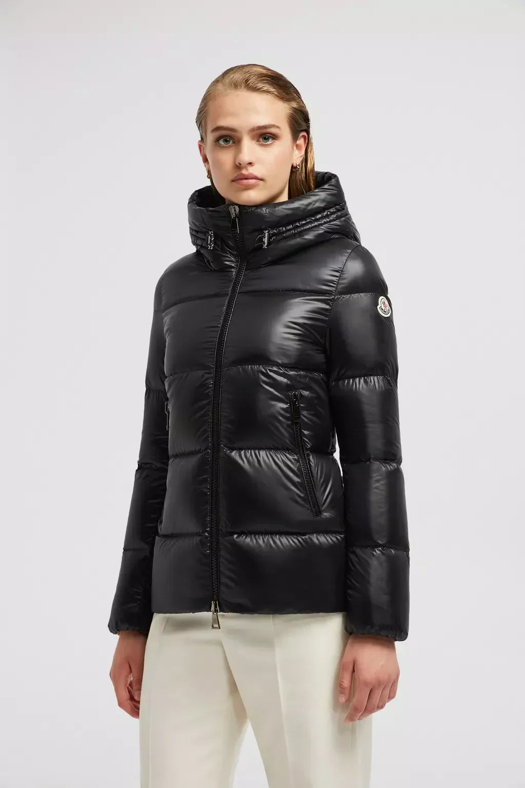 Seritte Short Down Jacket – crafted from nylon léger brilliant, the short puffer's texture elevates a range – LUX VERSE Luxury Designer Fashion Outlet