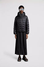 Delfo Short Down Jacket – crafted from longue saison Coated lightweight ripstop lining Down-filled Hood Zipper – LUX VERSE Luxury Designer Fashion Outlet