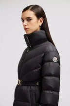 Brou Long Down Jacket – enhancing the coat with a fit-and-flare shape, the waist features an adjustable – LUX VERSE Luxury Designer Fashion Outlet