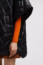 Padded Cape – designed to be worn throughout the year, this down cape is ideal for layering – LUX VERSE Luxury Designer Fashion Outlet