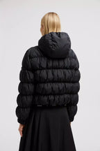 Medonte Short Down Jacket – a hood, high neck and elastic trim complete the style with added protection from – LUX VERSE Luxury Designer Fashion Outlet