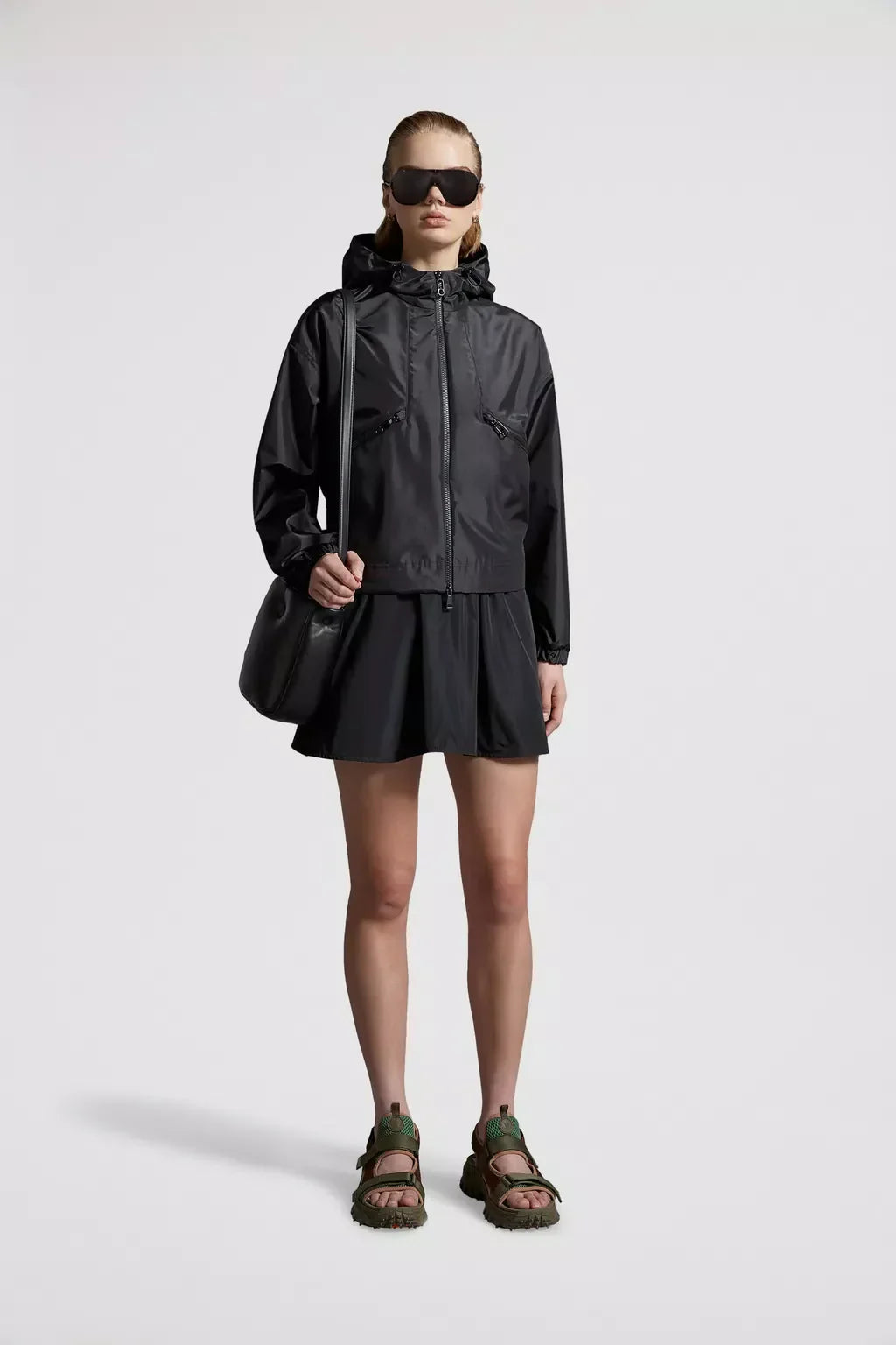 Marmace Hooded Jacket – crafted from canvas Hood Zipper closure Zipped welt pockets Grosgrain logo patch Hem – LUX VERSE Luxury Designer Fashion Outlet