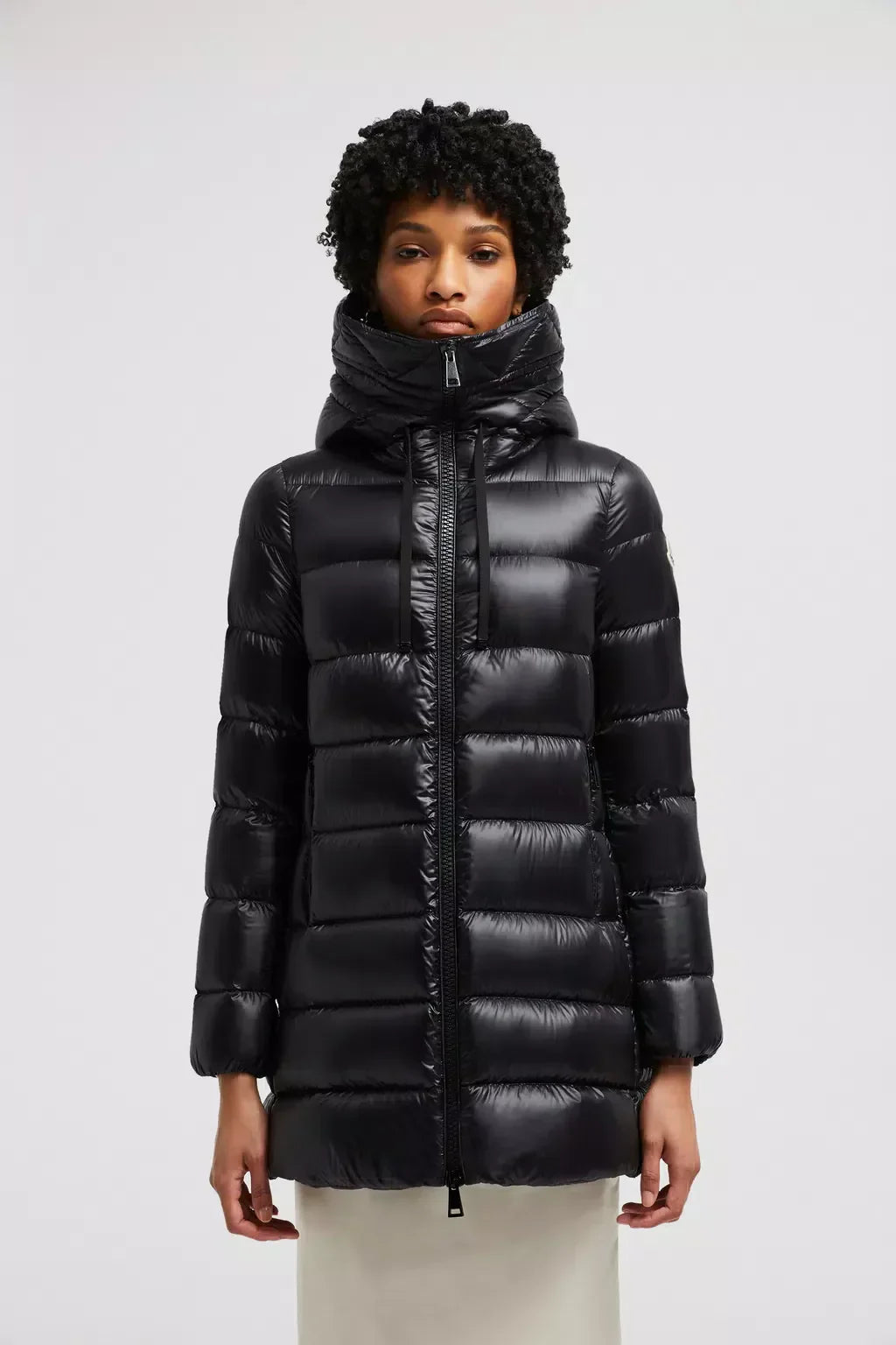 Suyen Long Down Jacket – the boudin-quilted down coat boasts a feminine flared shape that layers well over – LUX VERSE Luxury Designer Fashion Outlet