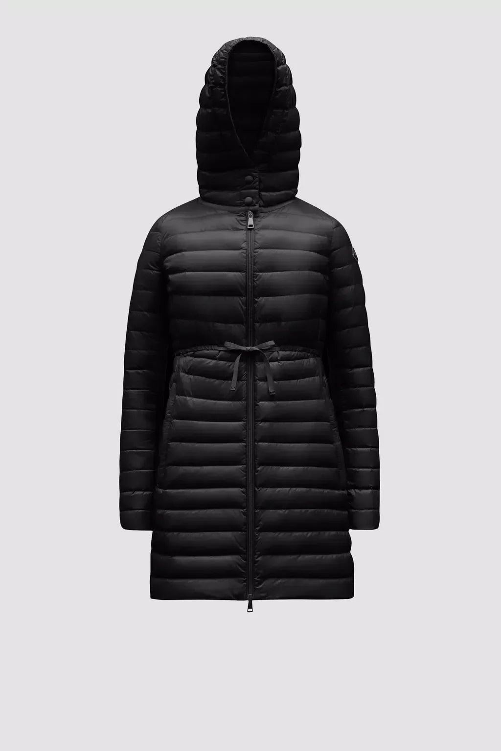 Barbel Long Down Jacket – crafted from nylon léger Nylon léger lining Down-filled Hood Zipper closure Zipped – LUX VERSE Luxury Designer Fashion Outlet