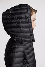 Barbel Long Down Jacket – crafted from nylon léger Nylon léger lining Down-filled Hood Zipper closure Zipped – LUX VERSE Luxury Designer Fashion Outlet