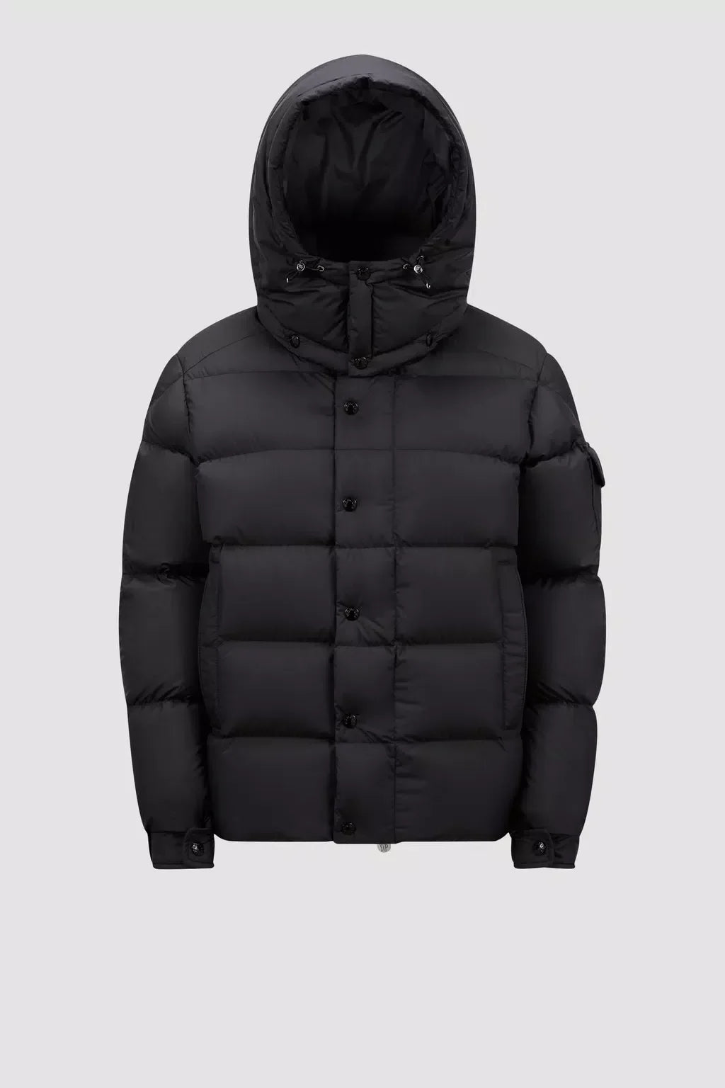 Maya 70 Short Down Jacket – emblematic of brand DNA, the down jacket is crafted in matt fabrics with iconic – LUX VERSE Luxury Designer Fashion Outlet