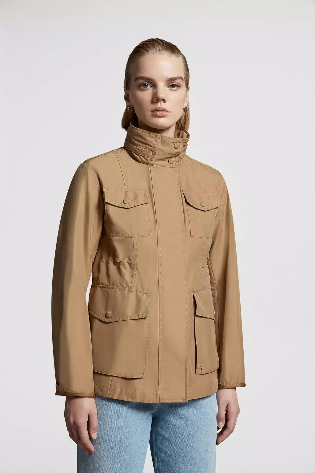 Ilo Field Jacket – the lightweight style is finished with a detachable faux fur collar – LUX VERSE Luxury Designer Fashion Outlet