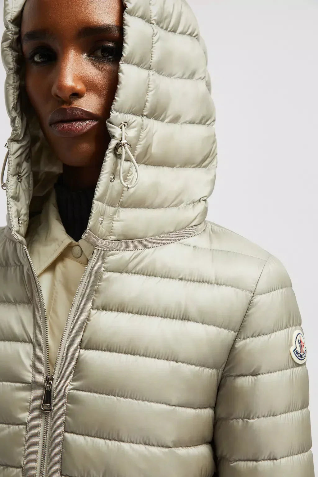Raie Short Down Jacket – crafted from nylon léger Nylon léger lining Grosgrain trim Down-filled Hood – LUX VERSE Luxury Designer Fashion Outlet