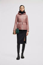 Raie Short Down Jacket – grosgrain details enhance the feminine silhouette of this piece – LUX VERSE Luxury Designer Fashion Outlet