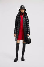 Moka Long Down Jacket – a streamlined, slim silhouette and tight boudin quilting hug the body, providing – LUX VERSE Luxury Designer Fashion Outlet