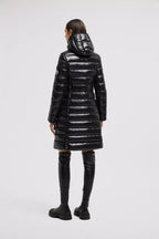 Moka Long Down Jacket – the Moka long down jacket takes a tailored approach to iconic nylon laqué – LUX VERSE Luxury Designer Fashion Outlet