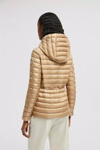 Moncler Raie Short Down Jacket – grosgrain details enhance the feminine silhouette of this piece – LUX VERSE Luxury Designer Fashion Outlet