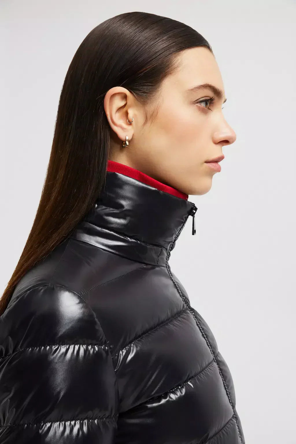 Moka Long Down Jacket – a streamlined, slim silhouette and tight boudin quilting hug the body, providing – LUX VERSE Luxury Designer Fashion Outlet