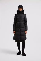 Idocrase Long Down Jacket – the long puffer is crafted from lightweight nylon and features a hood for added – LUX VERSE Luxury Designer Fashion Outlet