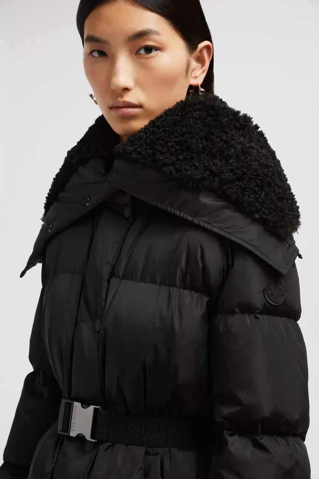 Bruneaux Long Down Jacket – softened by a faux fur trim, the hood features a zip that allows it to be worn as – LUX VERSE Luxury Designer Fashion Outlet