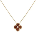 Clover 15mm Diamond and Yellow Tiger's Eye Agate Necklace – LUX VERSE Luxury Designer Fashion Outlet