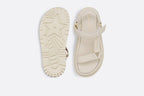 D-Wave Sandal – the style has black lambskin straps enhanced by the gold-tone Christian Paris – LUX VERSE Luxury Designer Fashion Outlet