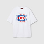 Cotton Jersey T- Shirt With Prints – inspired by the summer spirit and beach clubs on the Italian coast, this item is – LUX VERSE Luxury Designer Fashion Outlet