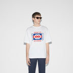 Cotton Jersey T- Shirt With Prints – inspired by the summer spirit and beach clubs on the Italian coast, this item is – LUX VERSE Luxury Designer Fashion Outlet