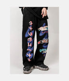 Kanji Jogger – material: Premium Cotton & Polyester Design: High Quality Print Fit type – LUX VERSE Luxury Designer Fashion Outlet