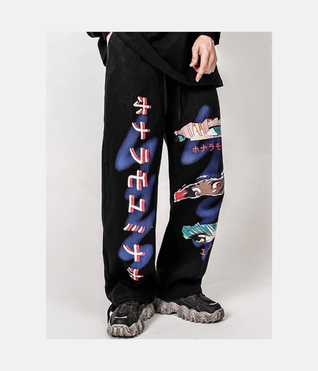 Kanji Jogger – material: Premium Cotton & Polyester Design: High Quality Print Fit type – LUX VERSE Luxury Designer Fashion Outlet