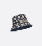 D-Bobby Macrocannage Small Brim Bucket Hat – the style is enhanced by a contrasting band embroidered with the Christian Paris – LUX VERSE Luxury Designer Fashion Outlet
