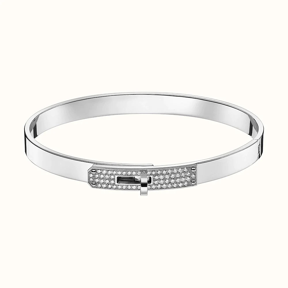 Kelly Silver Diamond Bracelet – LUX VERSE Luxury Designer Fashion Outlet