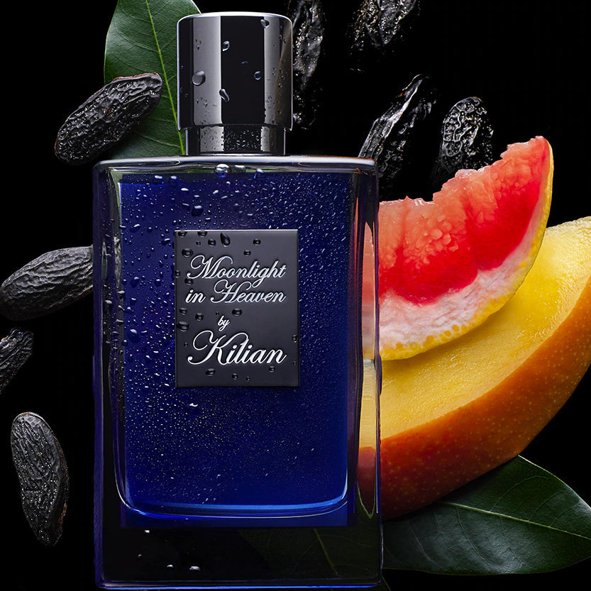 Kilian Moonlight in Heaven 1.7 oz EDP with clutch coffret – fresh aromas reminiscent of a sip of sparkling citrus fruits, aquatic notes, or – LUX VERSE Luxury Designer Fashion Outlet