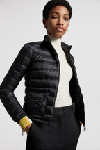 Moncler Lans Short Down Jacket – crafted from nylon léger, the short puffer plays with geometry: having the classic – LUX VERSE Luxury Designer Fashion Outlet