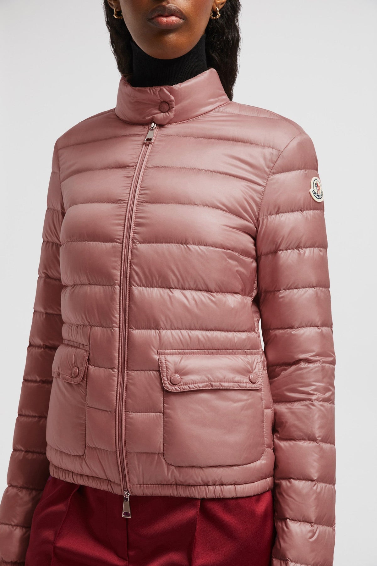 Moncler Lans Short Down Jacket – crafted from nylon léger, the short puffer plays with geometry: having the classic – LUX VERSE Luxury Designer Fashion Outlet