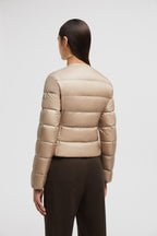 Laurine Short Down Jacket – the down jacket is further elevated through a ton-sur-ton grosgrain trim and a slim – LUX VERSE Luxury Designer Fashion Outlet
