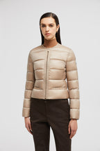Laurine Short Down Jacket – the down jacket is further elevated through a ton-sur-ton grosgrain trim and a slim – LUX VERSE Luxury Designer Fashion Outlet