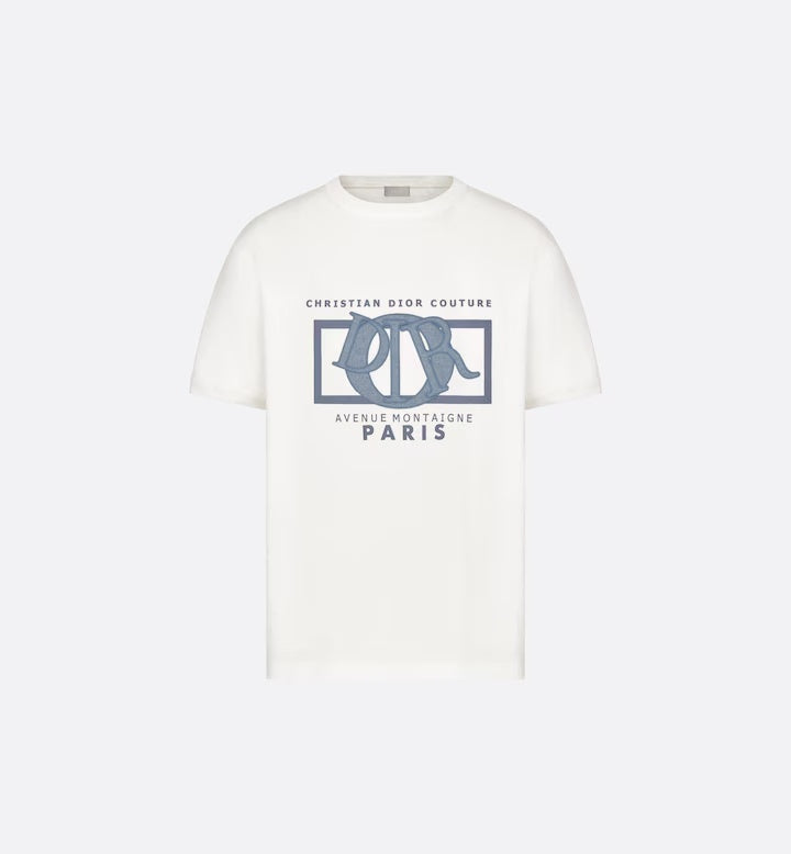 Relaxed-Fit T-Shirt – the T-shirt showcases the printed and embroidered Charm signature celebrating – LUX VERSE Luxury Designer Fashion Outlet