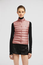 Liane Vest – crafted from nylon léger Nylon léger lining Down-filled Stand collar Snap button – LUX VERSE Luxury Designer Fashion Outlet
