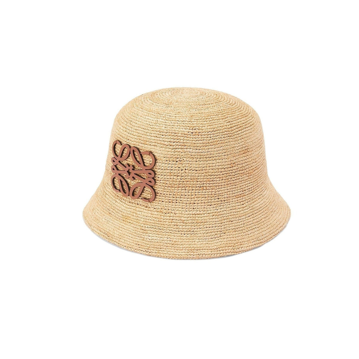 Bucket hat in raffia and calfskin – weight: 0.06 kg – LUX VERSE Luxury Designer Fashion Outlet